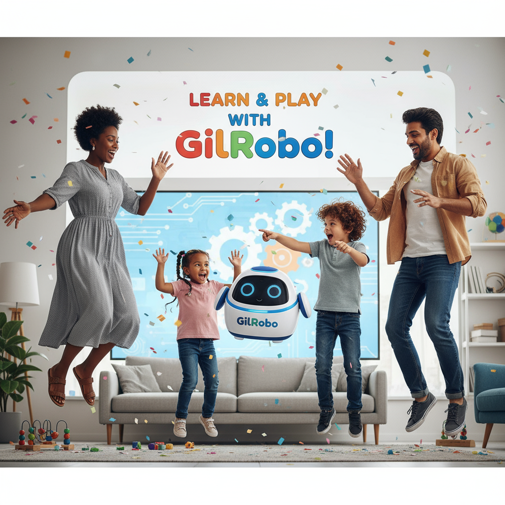 firefly gemini flash a picture of a family with 3 kids jumping a diverse multicultural family the kids are 973739